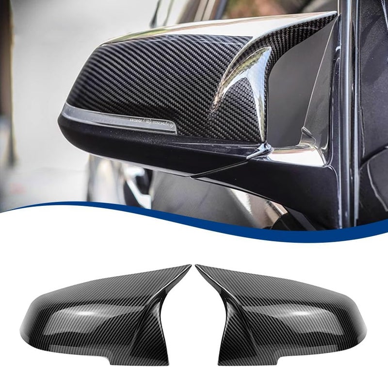 XPHAZZ Side Mirror Cover Compatible with 3-Series F30 F31 F34 / 4-Series F32 F33 F36 / 2-Series F22 F23 / 1 Series F20 X1 E84 M2 F87 (Carbon Fiber Pattern, F22 F30 F32 F36) - Image 1